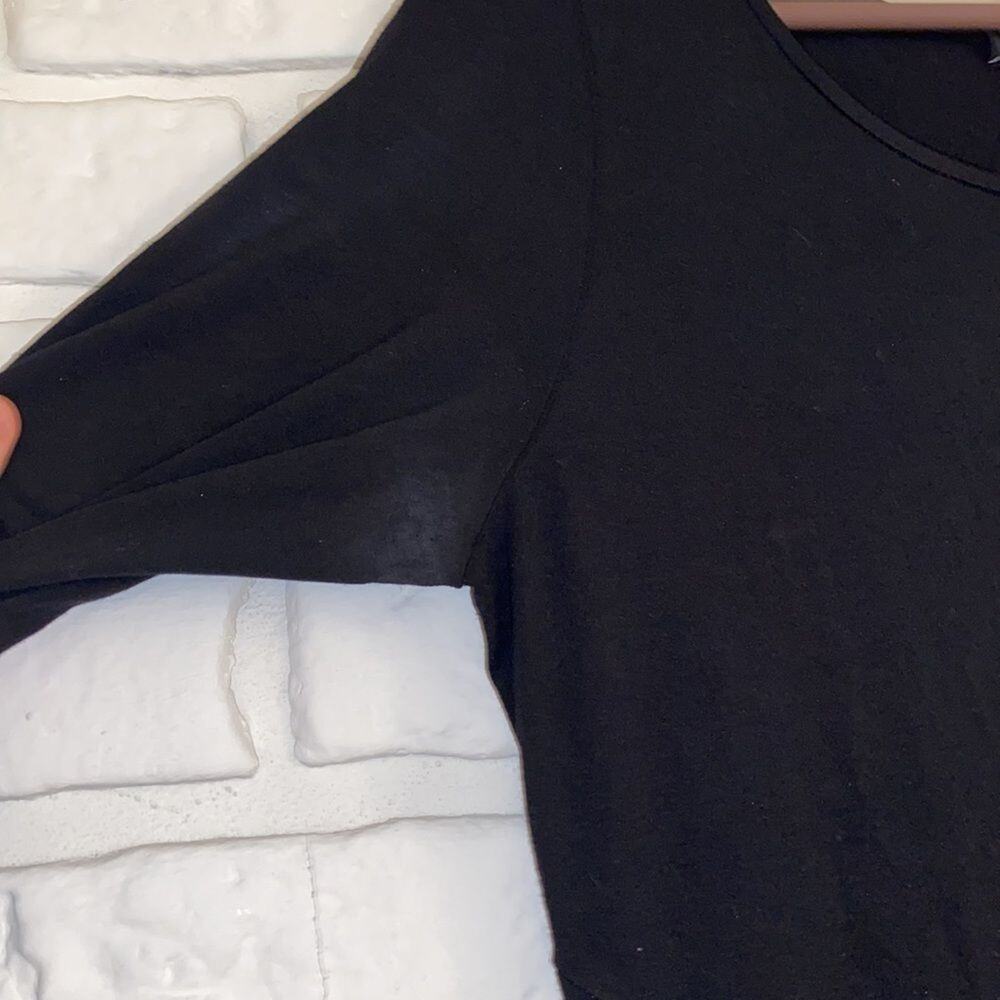 Eileen Fisher black 1/2 sleeve dress size medium. - Picture 6 of 11